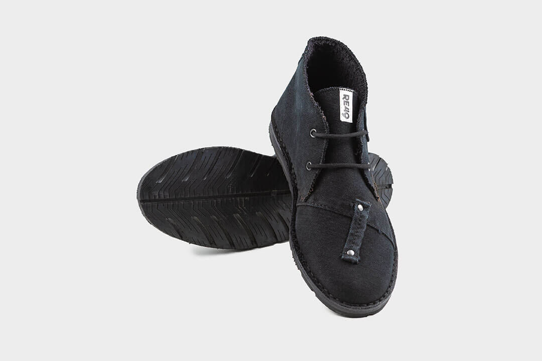 DESERT BOOTS BLACK DENIM 03