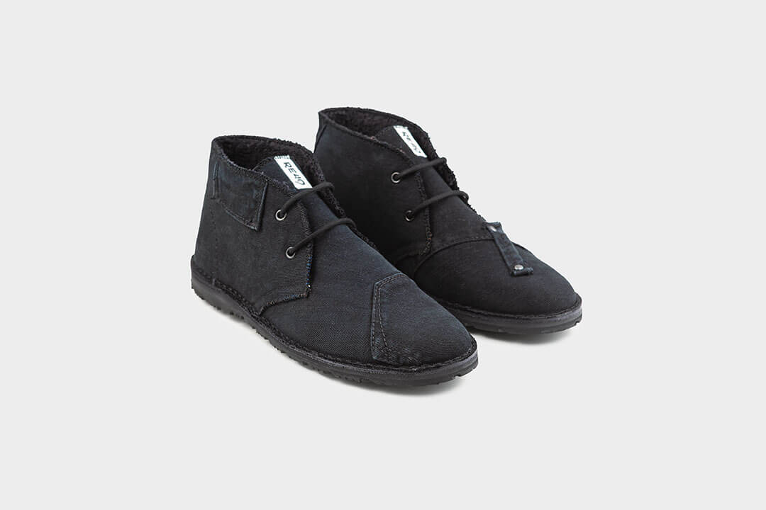 DESERT BOOTS BLACK DENIM 03